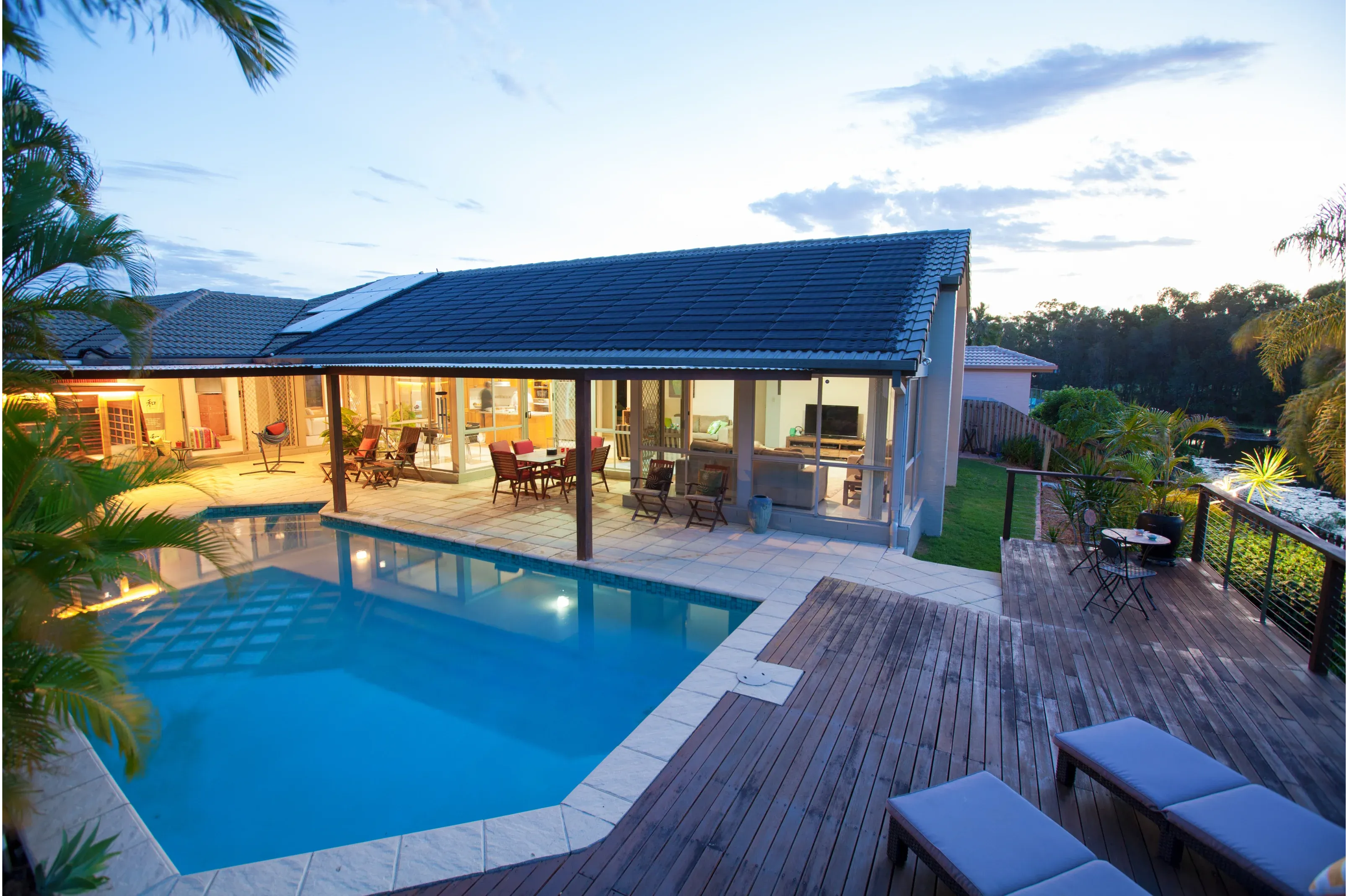 Large inground backyard pool design in Hillarys, Perth