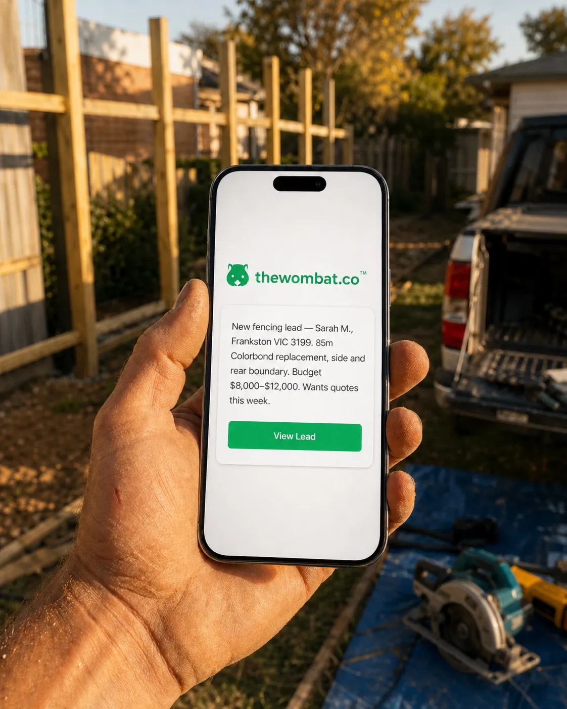 Fencing supplier lead preview for Australian trade businesses