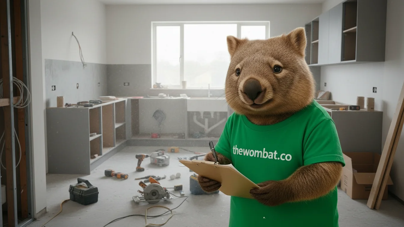 Professional kitchen renovation by The Wombat™